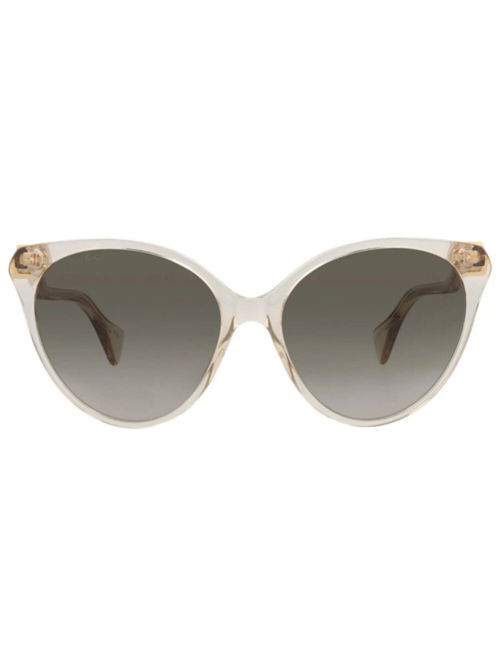 New Gucci Women's Sunglasses Cat Eye Bio Acetate Frame Pink Pink Brown